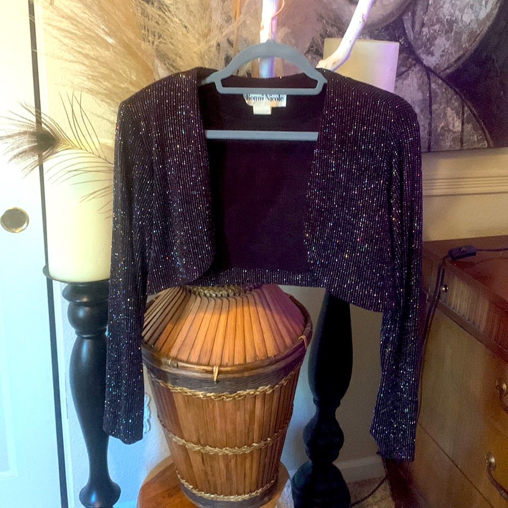 Ronni Nicole Bolero Sparkly jacket